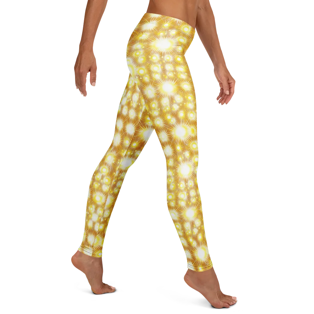 Golden Radiance on Leggings — Right
