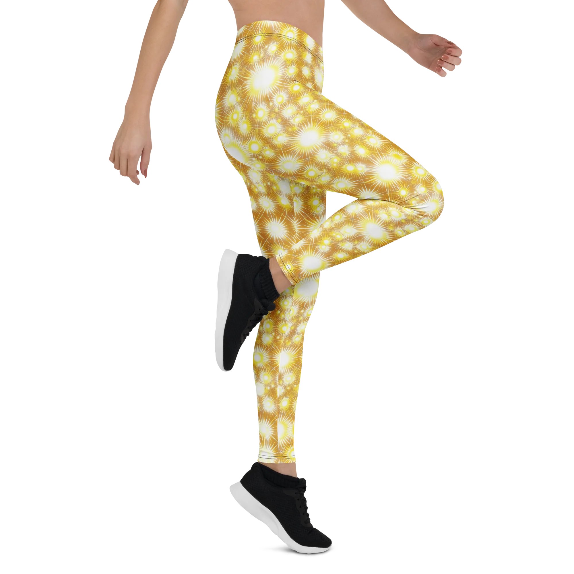Golden Radiance on Leggings — Right