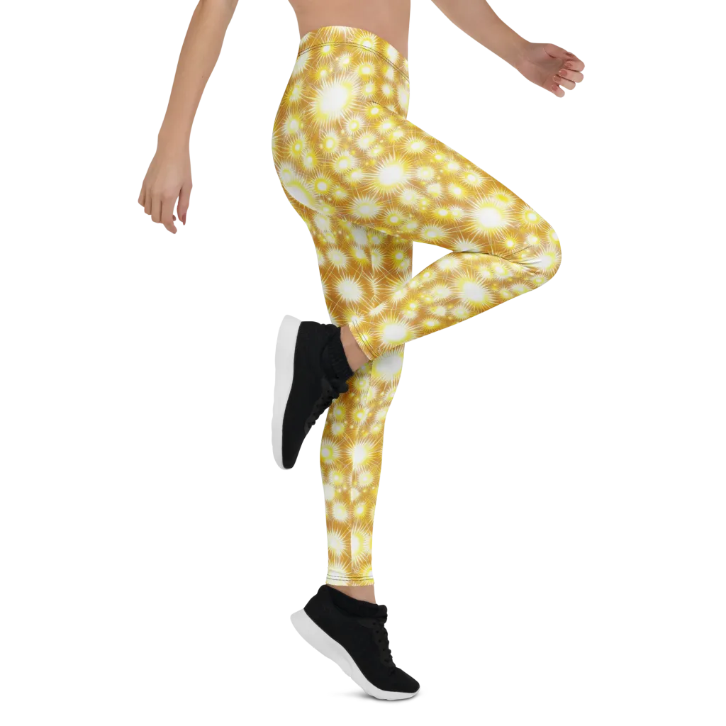 Golden Radiance on Leggings — Right