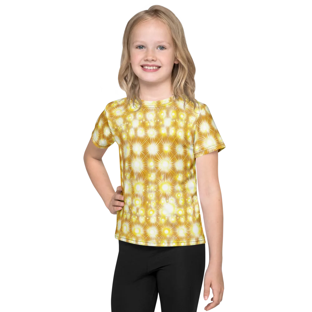 Golden Radiance on Kids Crew Neck T-Shirt — Front