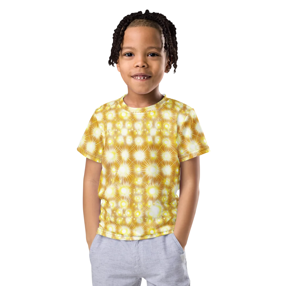 Golden Radiance on Kids Crew Neck T-Shirt — Front