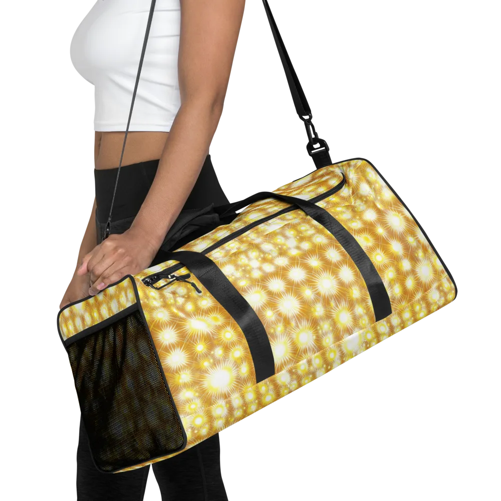 Golden Radiance on Duffle Bag — Front