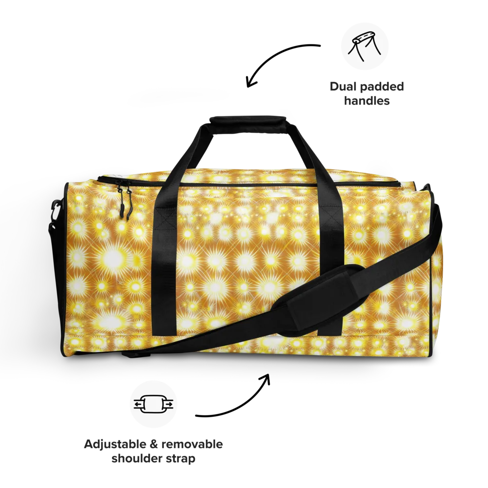 Golden Radiance on Duffle Bag — Front
