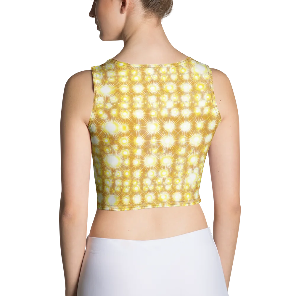 Golden Radiance on Crop Top — Back