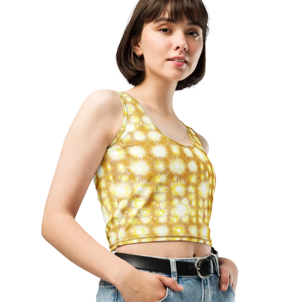 Golden Radiance on Crop Top — Right Front