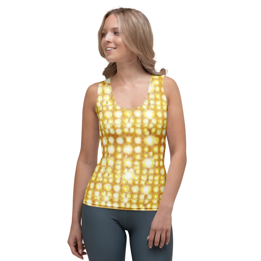 Golden Radiance on Women's Tank Top — Front
