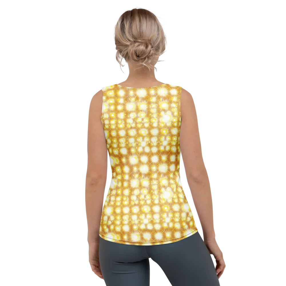 Golden Radiance on Women's Tank Top — Back