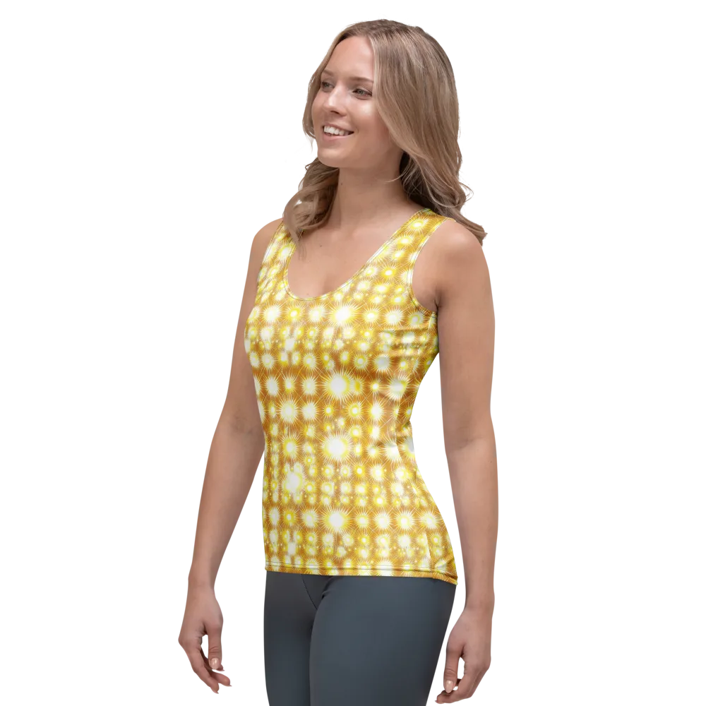 Golden Radiance on Women's Tank Top — Left Front