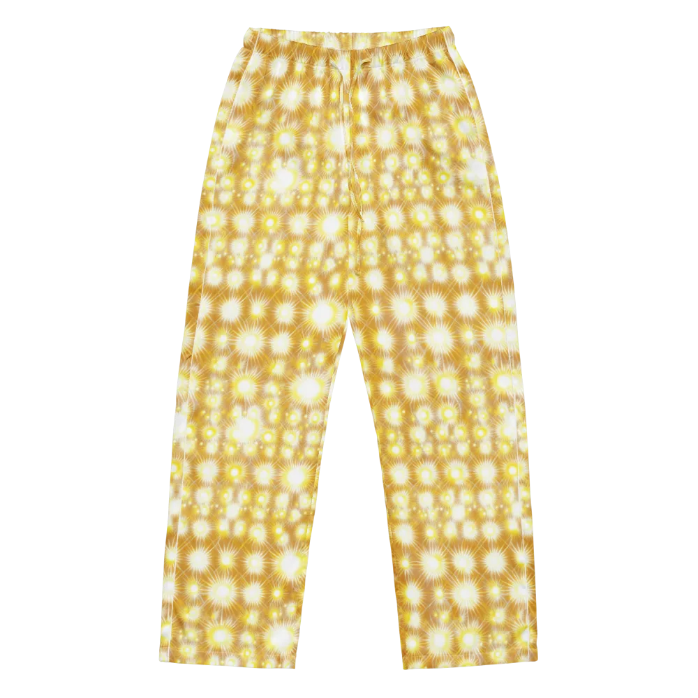 Golden Radiance on Women's Pajama Pants — Front