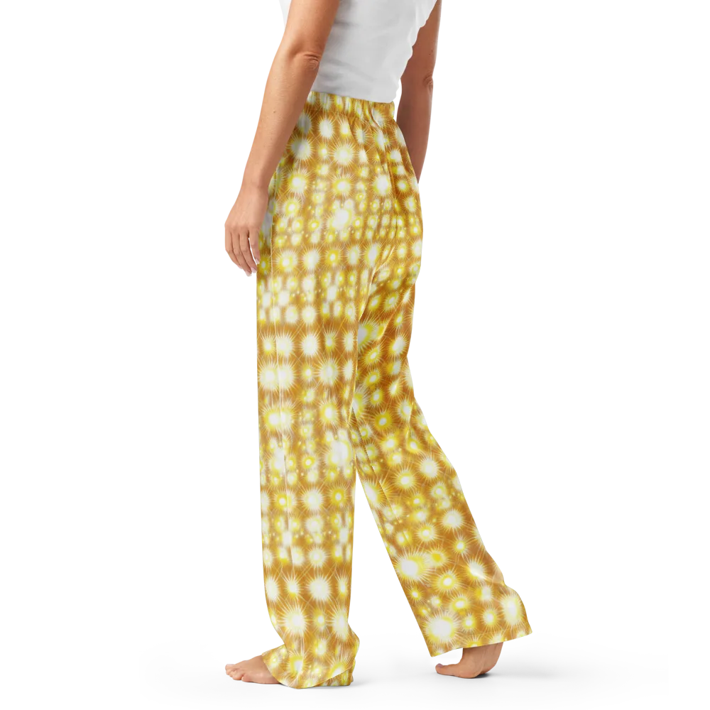 Golden Radiance on Women's Pajama Pants — Left