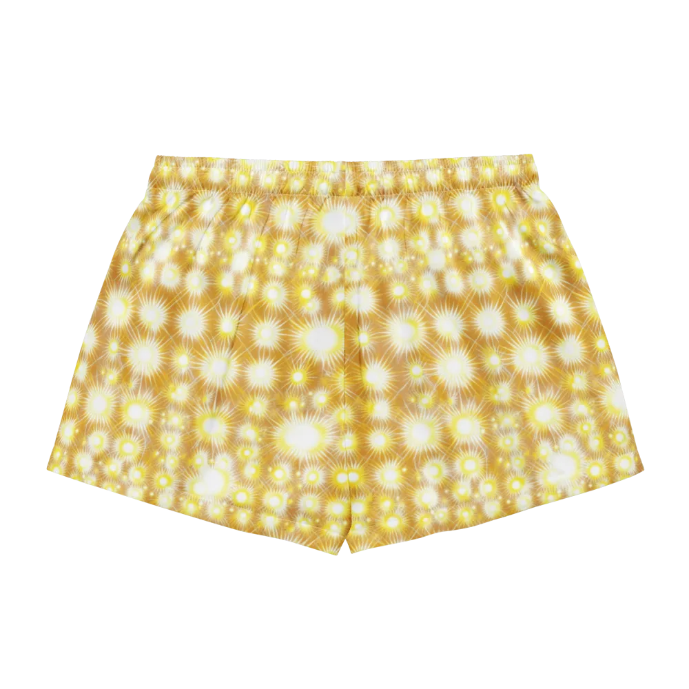 Golden Radiance on Women's Pajama Shorts — Back