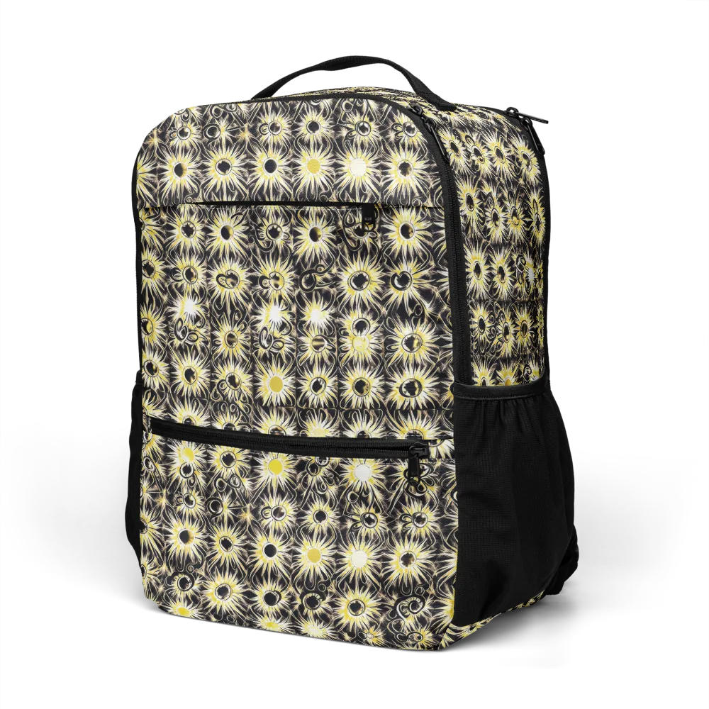 Gilded Sunburst on Utility Backpack — Left Front