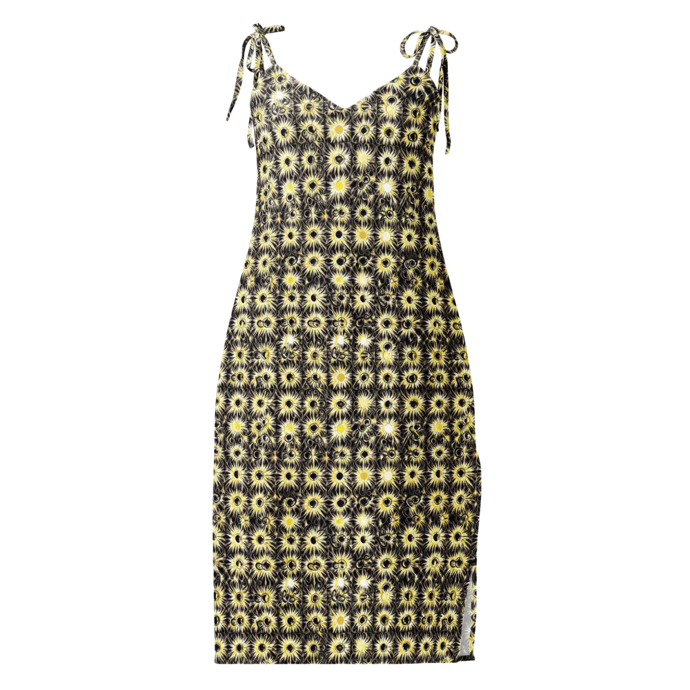 Gilded Sunburst on Slip Dress — Front
