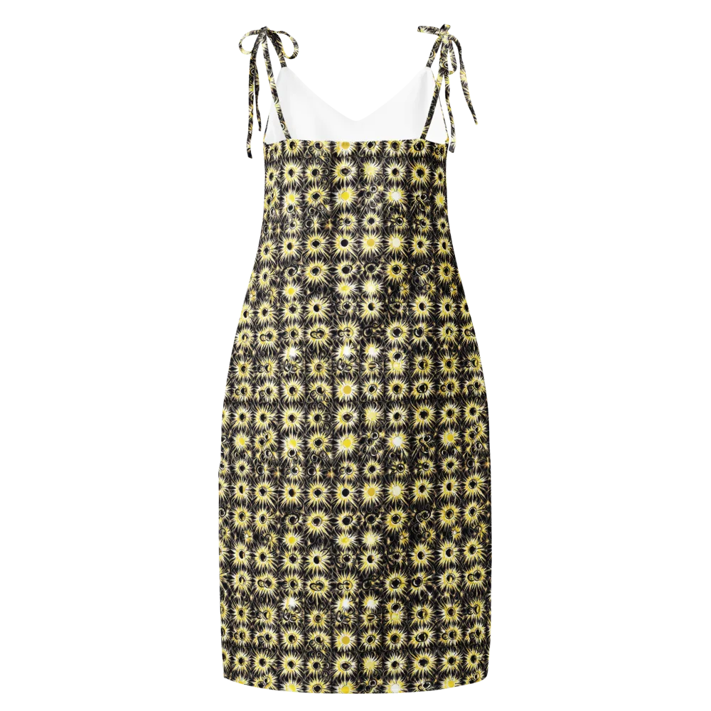 Gilded Sunburst on Slip Dress — Back