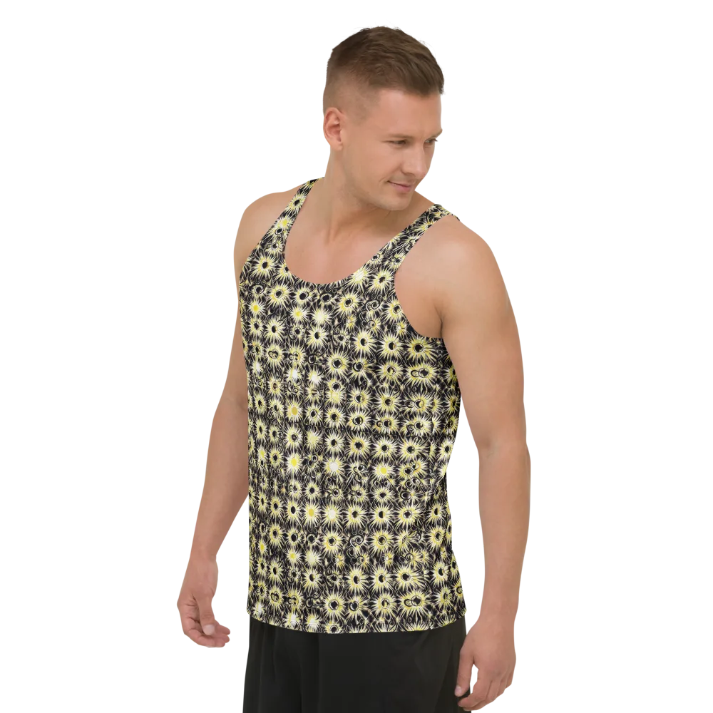 Gilded Sunburst on Men's Tank Top — Left Front