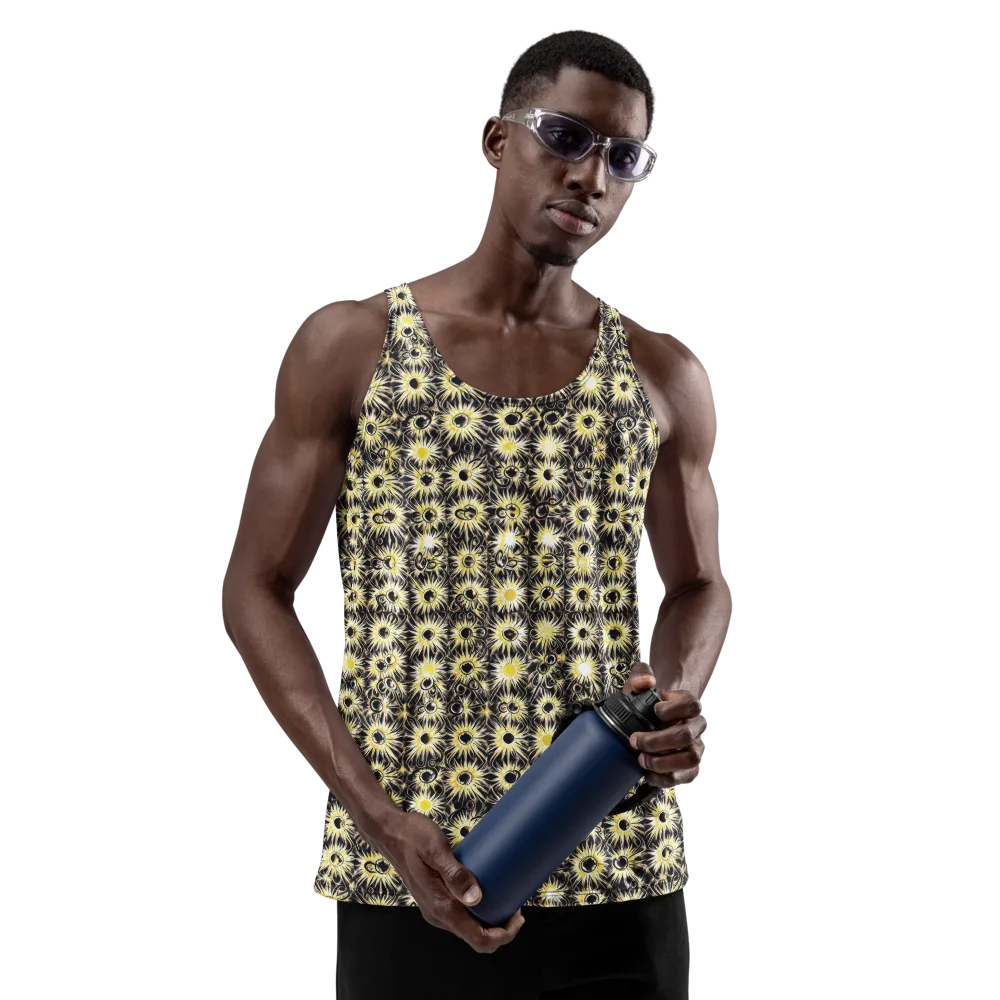 Gilded Sunburst on Men's Tank Top — Front