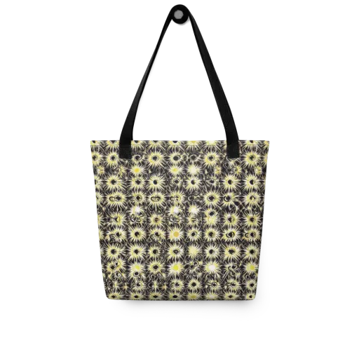 Gilded Sunburst on a Tote Bag