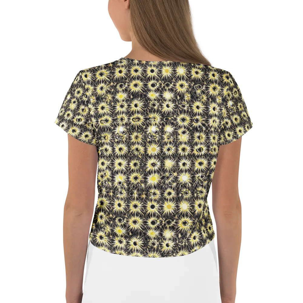 Gilded Sunburst on Crop Tee — Back