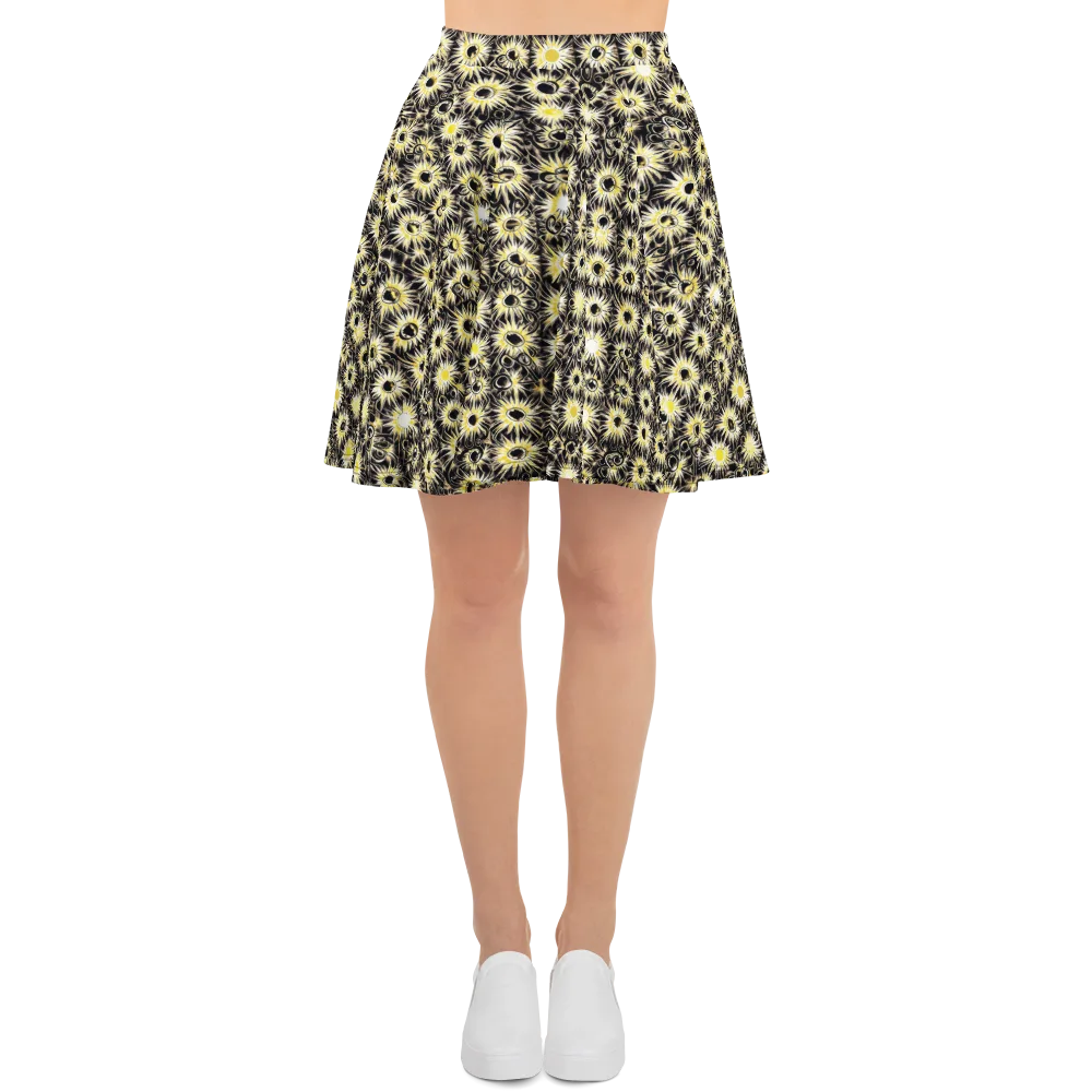 Gilded Sunburst on Skater Skirt — Front