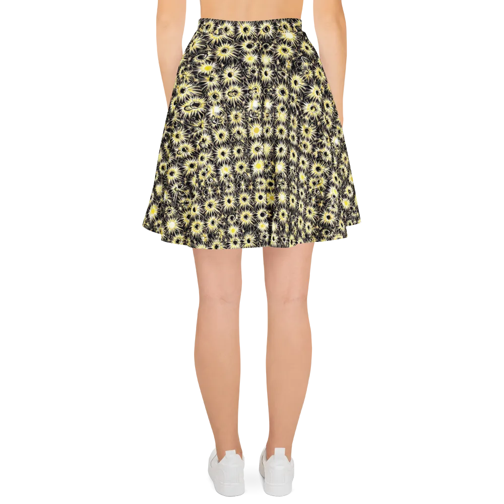 Gilded Sunburst on Skater Skirt — Back