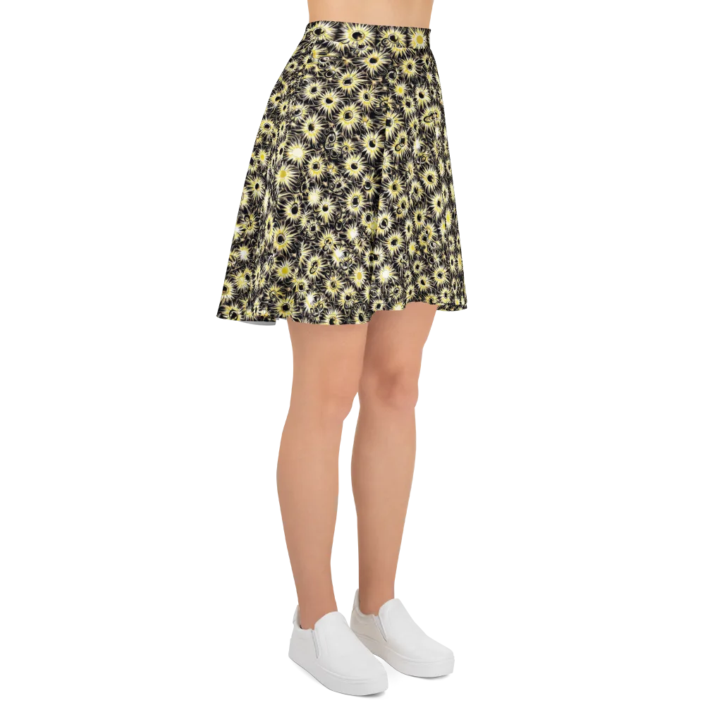 Gilded Sunburst on Skater Skirt — Right