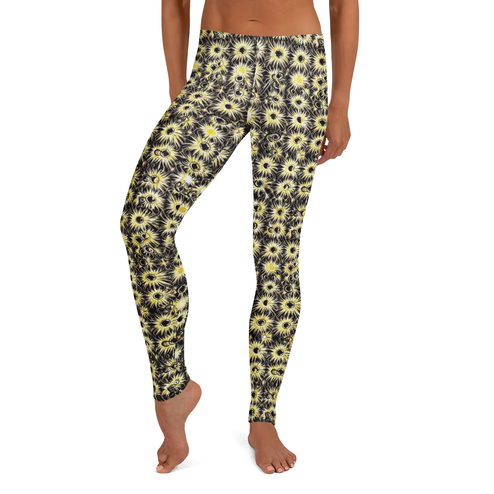 Gilded Sunburst on Leggings — Front