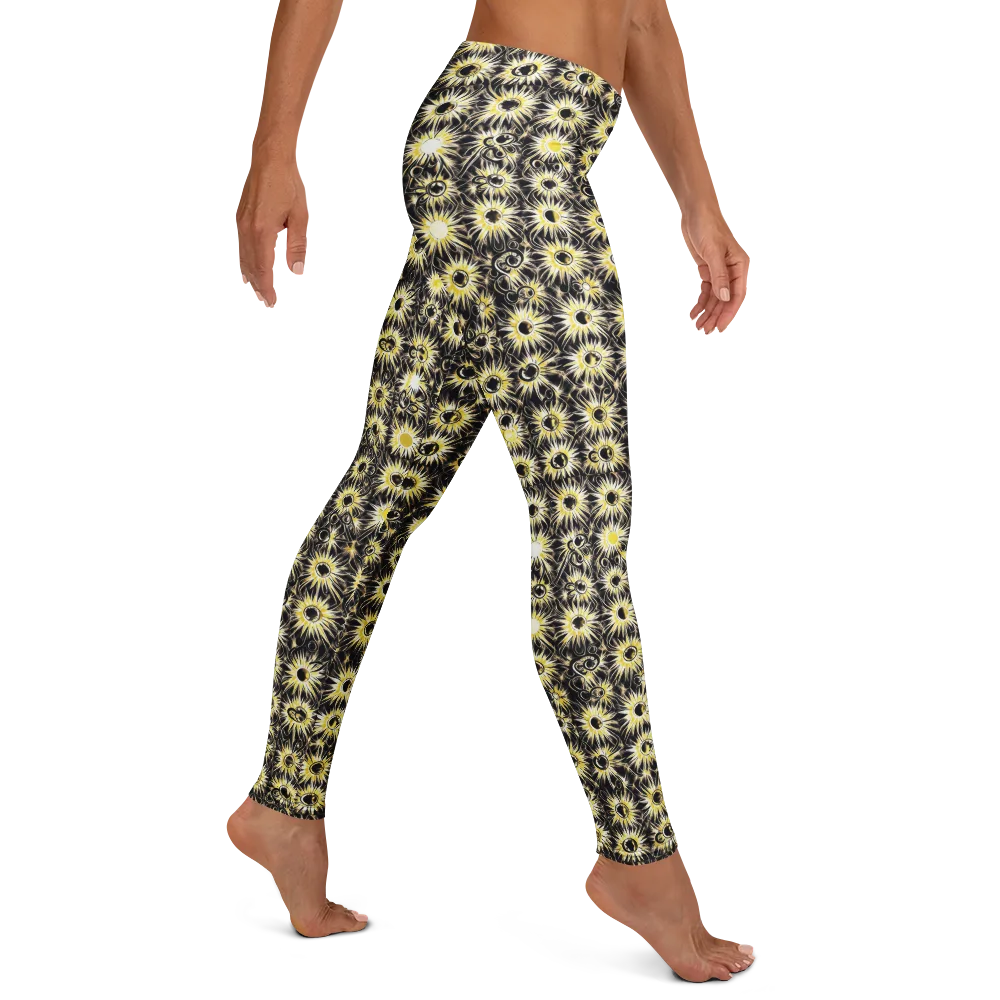 Gilded Sunburst on Leggings — Right