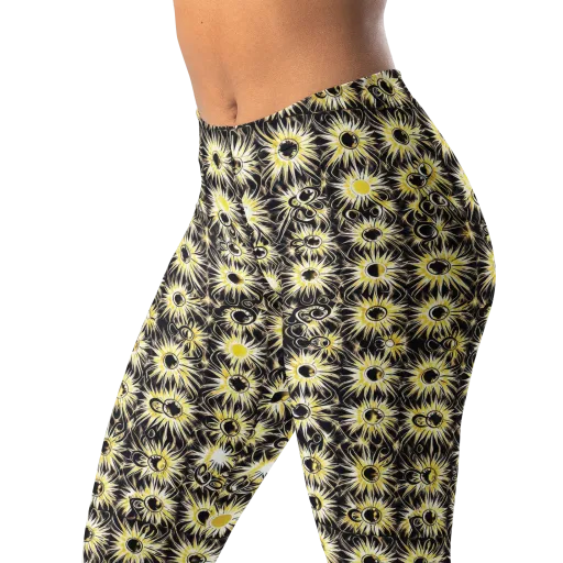 Gilded Sunburst on a Leggings