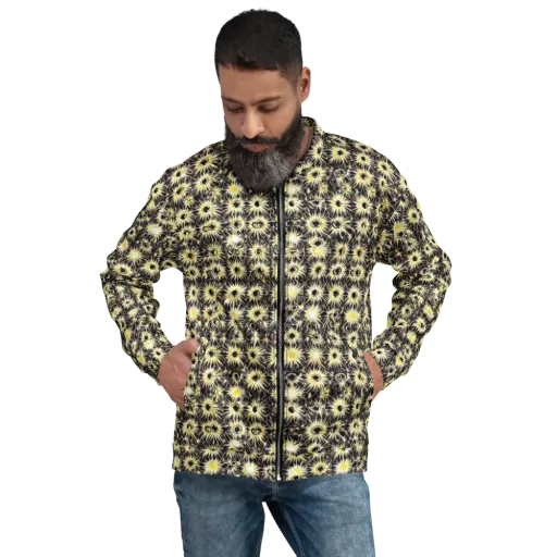 Gilded Sunburst on a Bomber Jacket