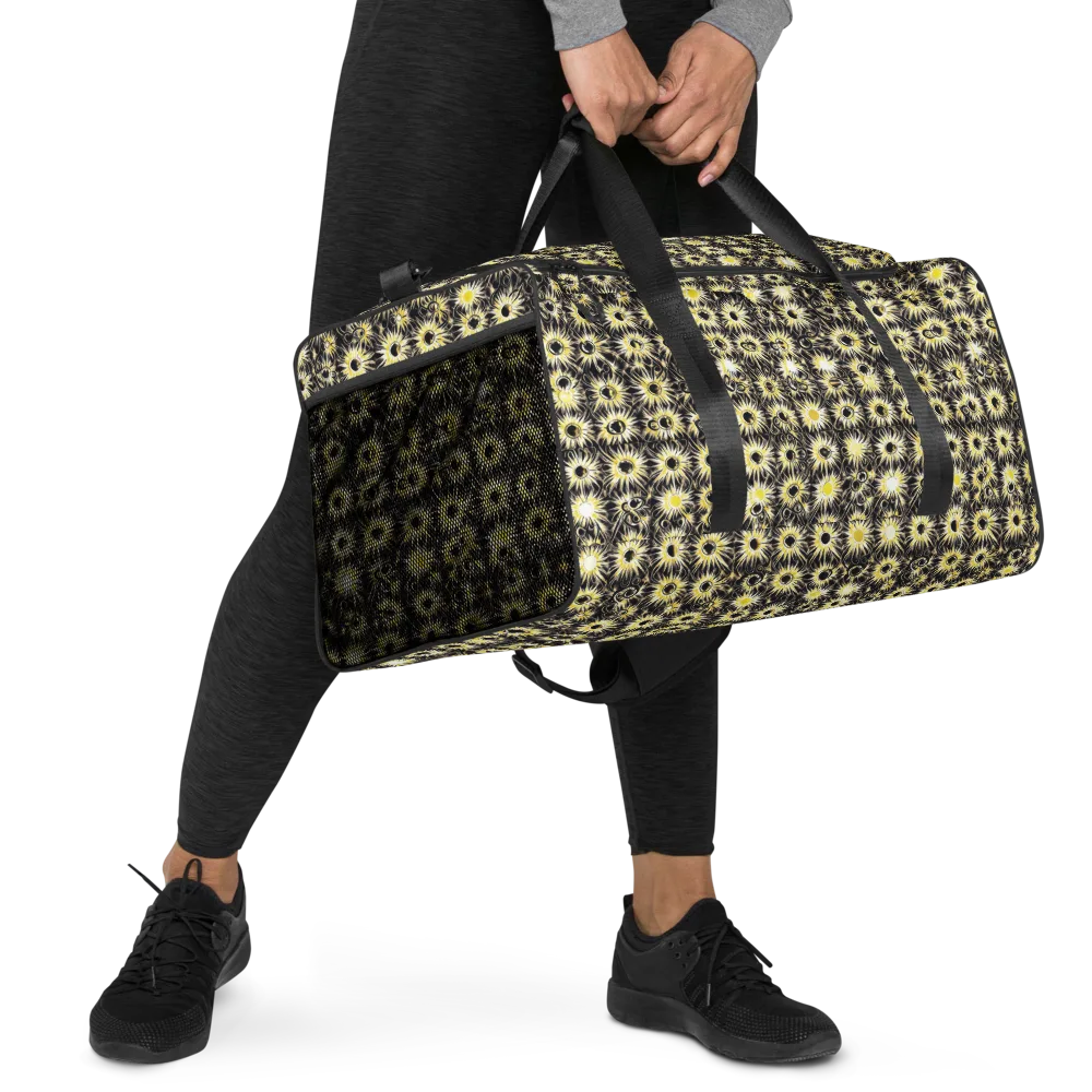 Gilded Sunburst on Duffle Bag — Right Front