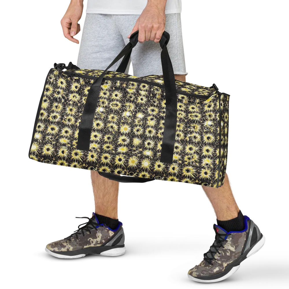 Gilded Sunburst on Duffle Bag — Front