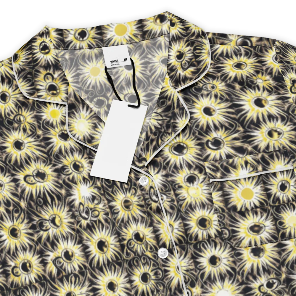 Gilded Sunburst on Women's Short Sleeve Pajama Top — Product details