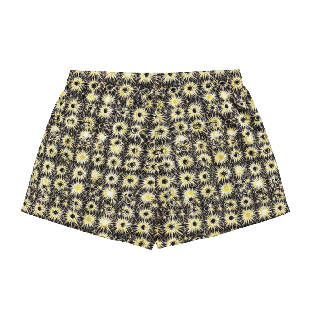 Gilded Sunburst on Women's Pajama Shorts — Back