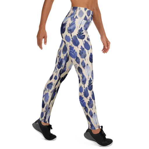 Moonlit Foliage on a Yoga Leggings