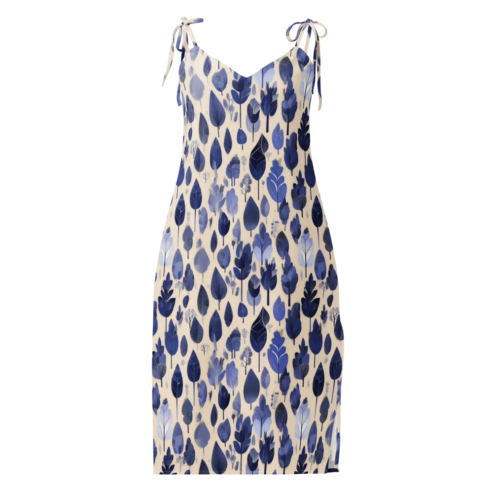 Moonlit Foliage on Slip Dress — Front
