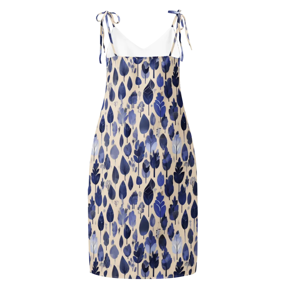 Moonlit Foliage on Slip Dress — Back