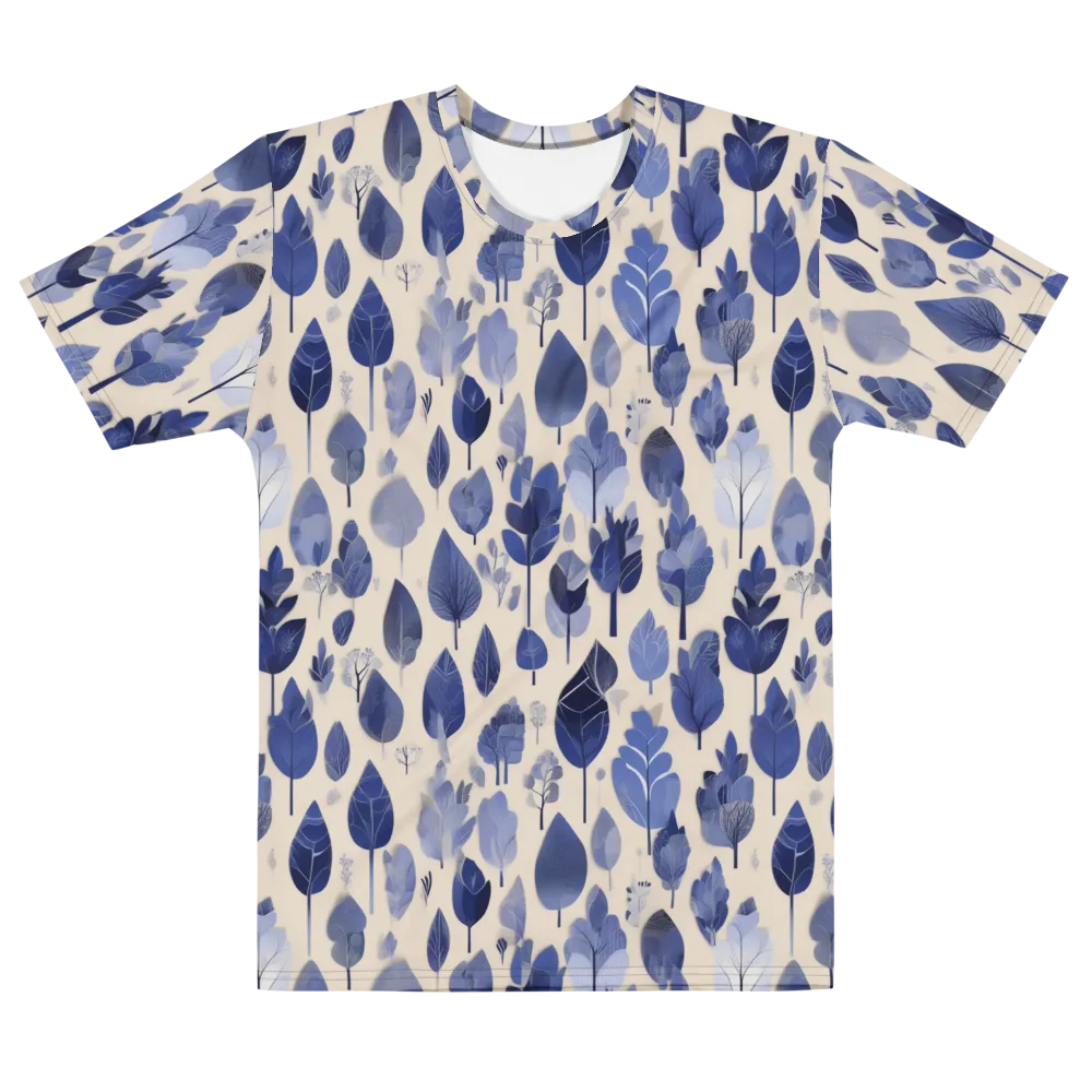 Moonlit Foliage on Men's Cotton Crew Neck T-Shirt — Front