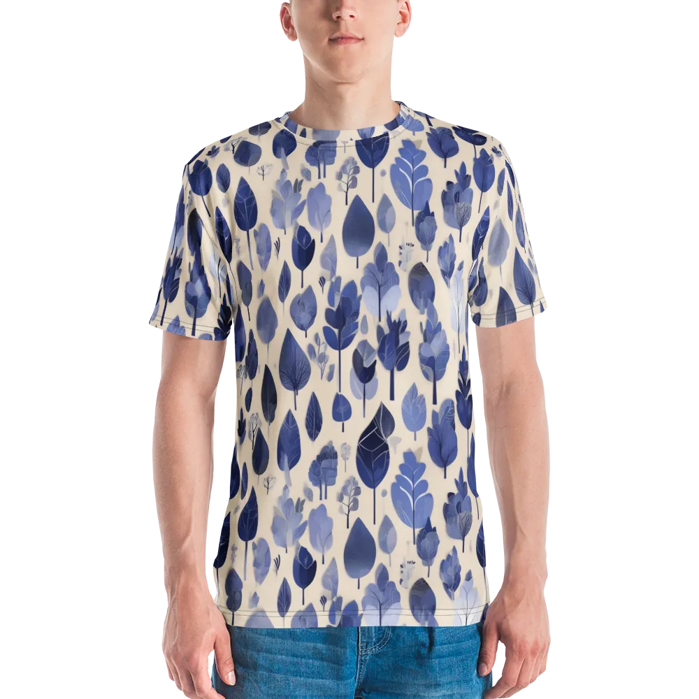 Moonlit Foliage on Men's Crew Neck T-Shirt — Front