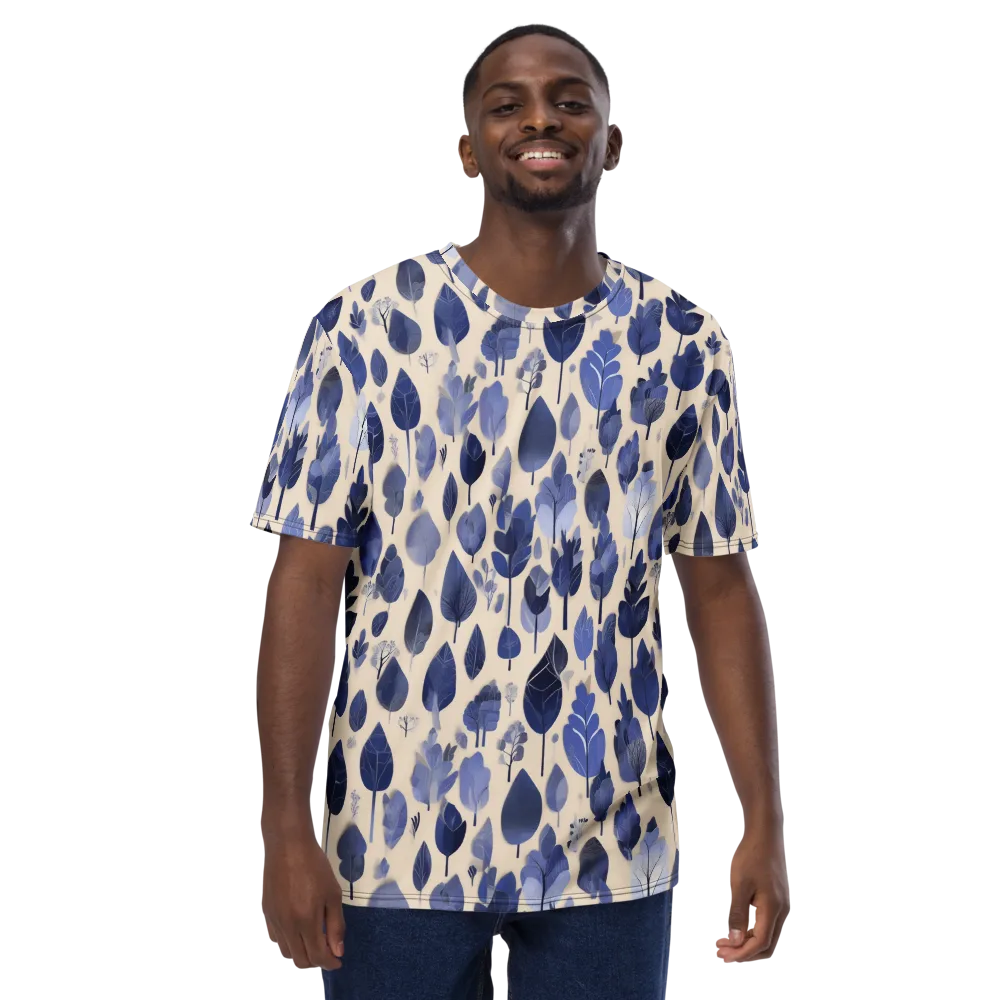 Moonlit Foliage on Men's Crew Neck T-Shirt — Front