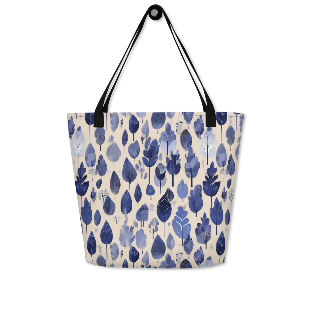 Moonlit Foliage on Large Tote Bag W/ Pocket — Front
