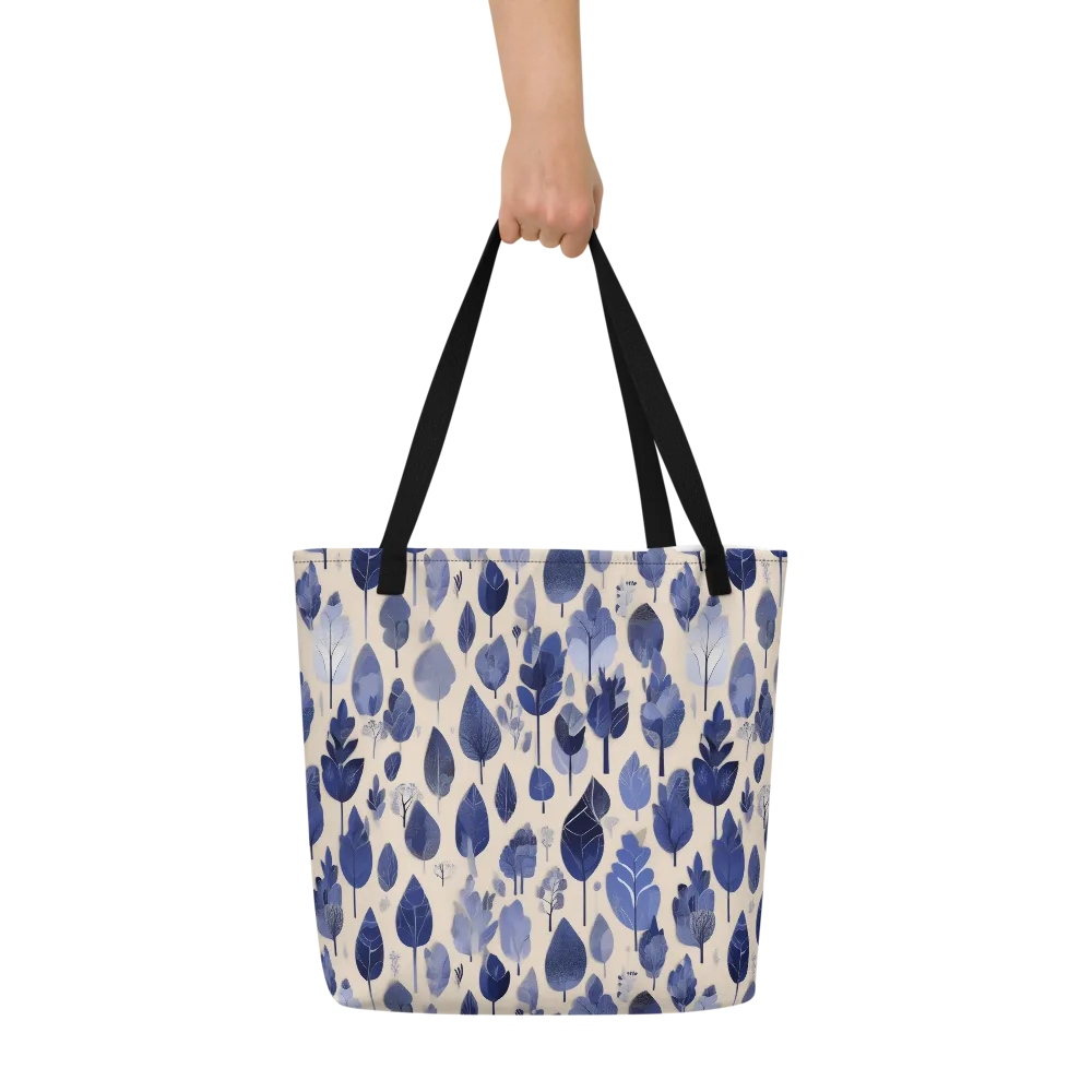 Moonlit Foliage on Large Tote Bag W/ Pocket — Front