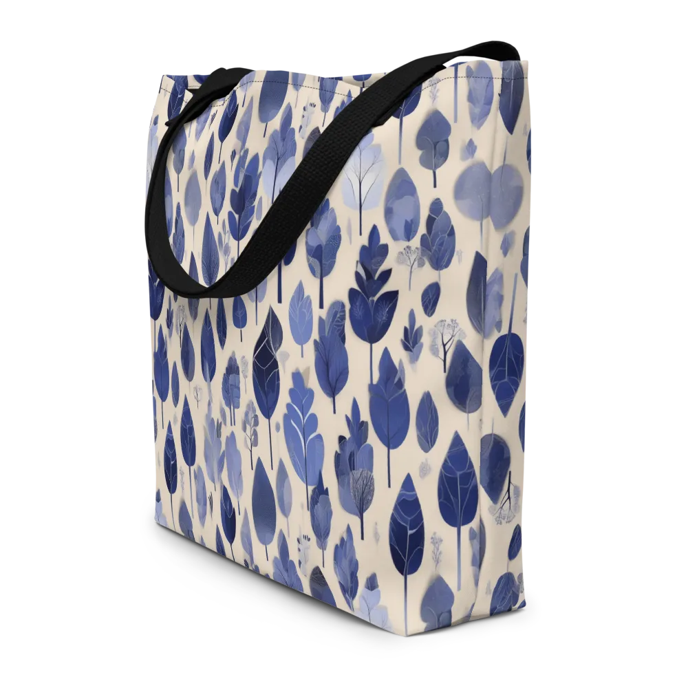 Moonlit Foliage on Large Tote Bag W/ Pocket — Front
