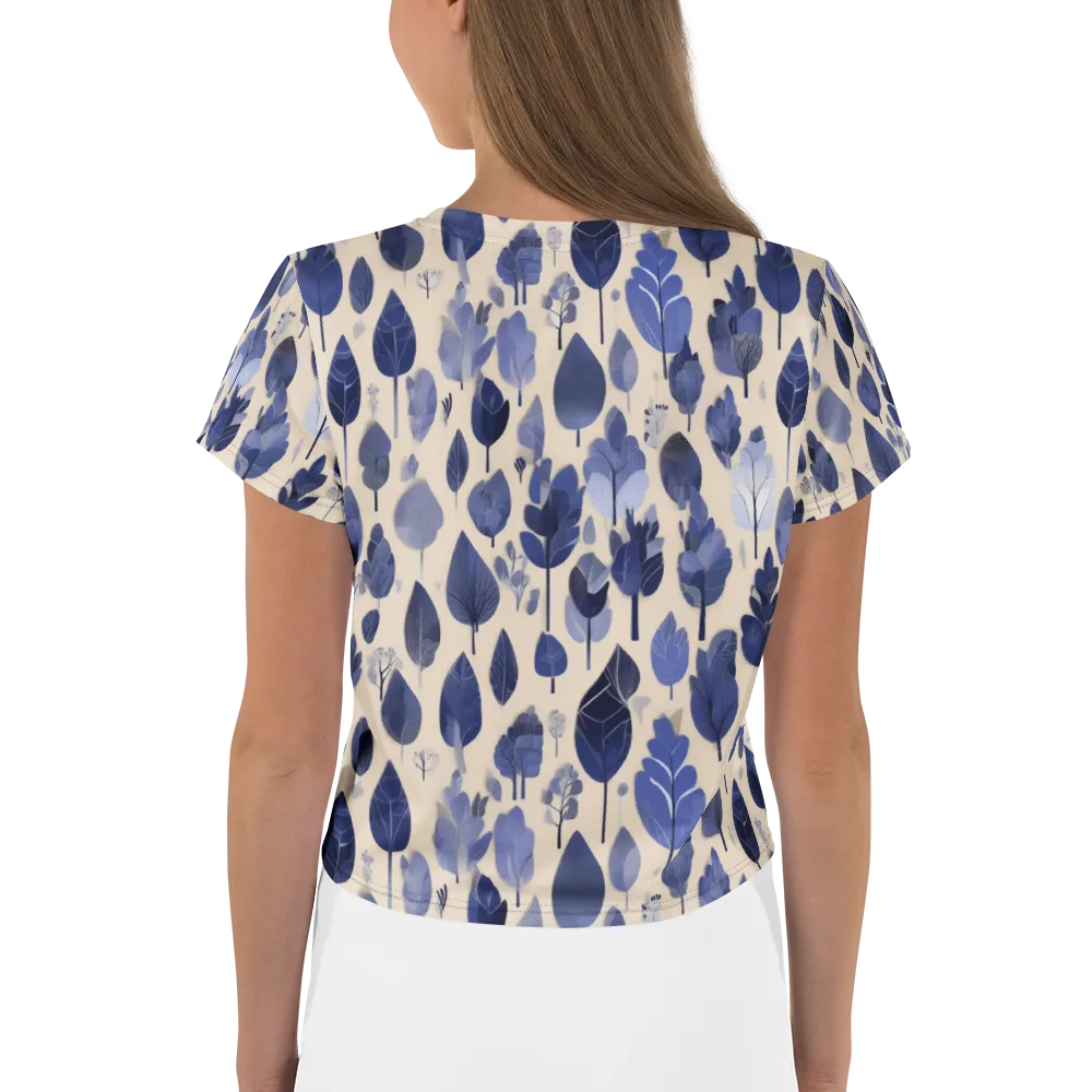 Moonlit Foliage on Crop Tee — Back