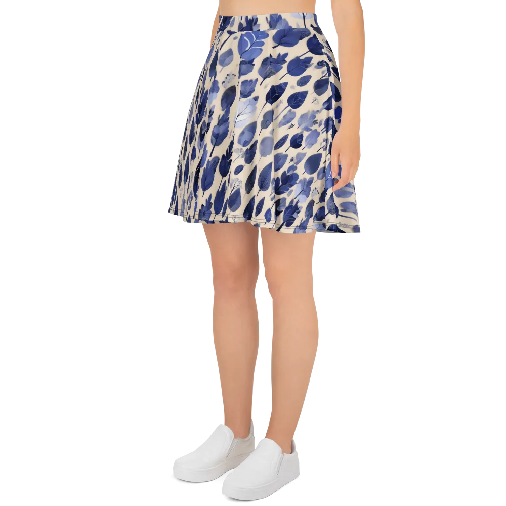 Moonlit Foliage on Skater Skirt — Left