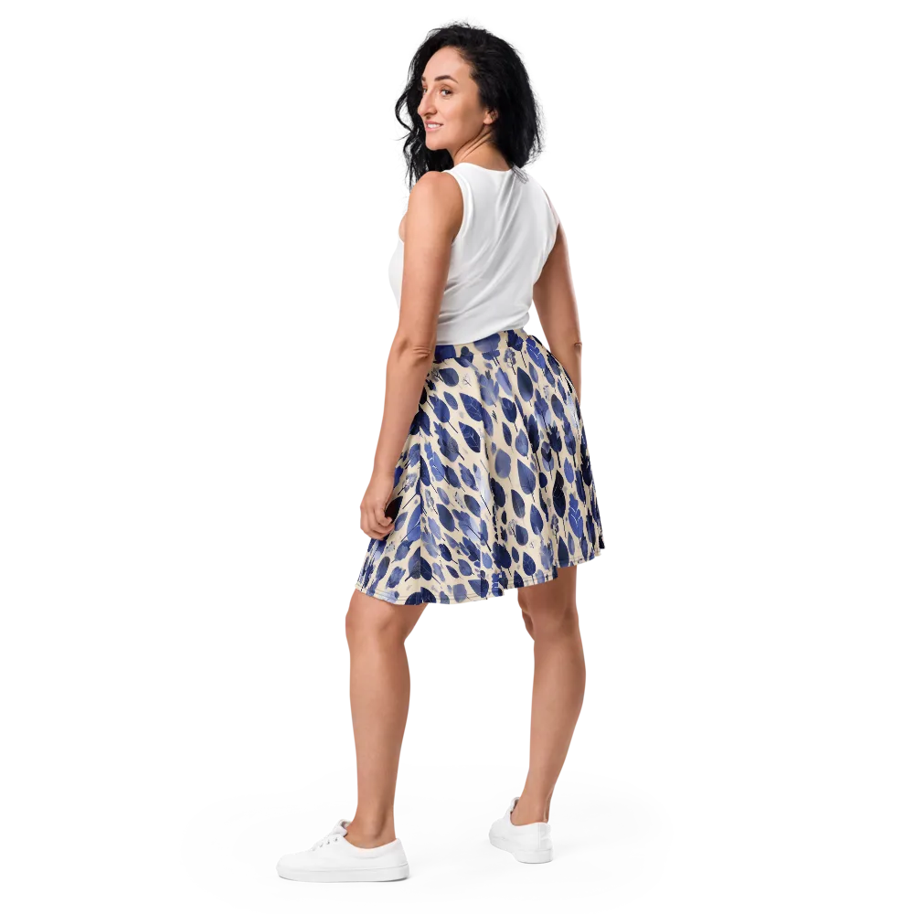 Moonlit Foliage on Skater Skirt — Back