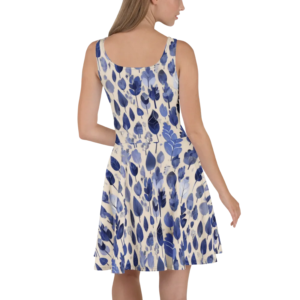 Moonlit Foliage on Skater Dress — Back