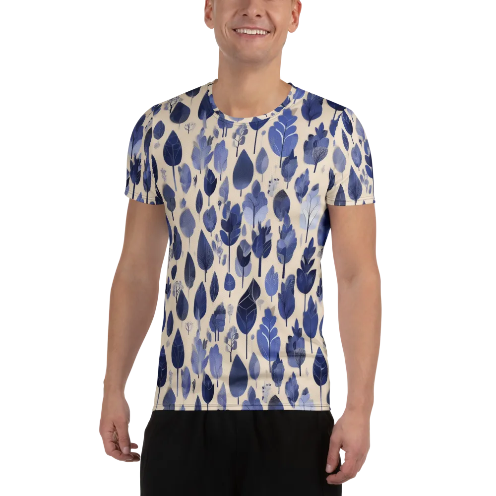 Moonlit Foliage on Men's Athletic T-Shirt — Front