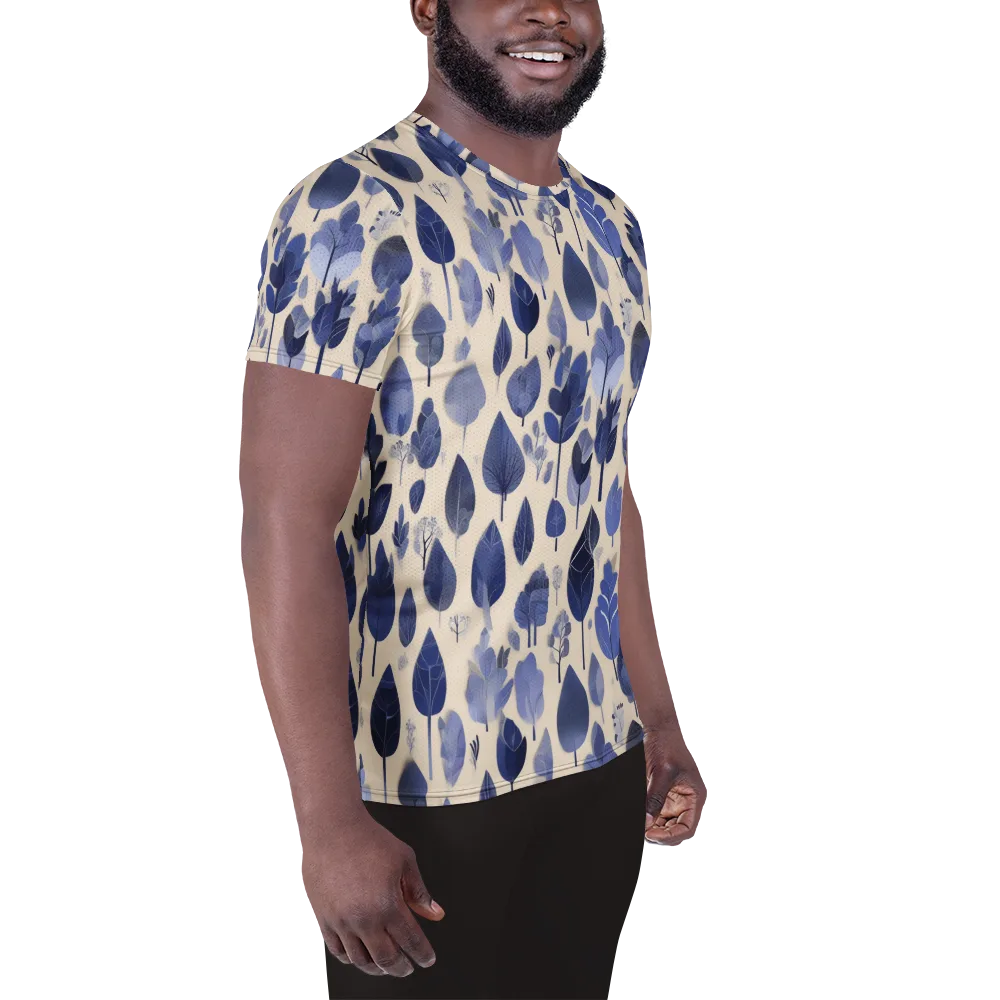 Moonlit Foliage on Men's Athletic T-Shirt — Right