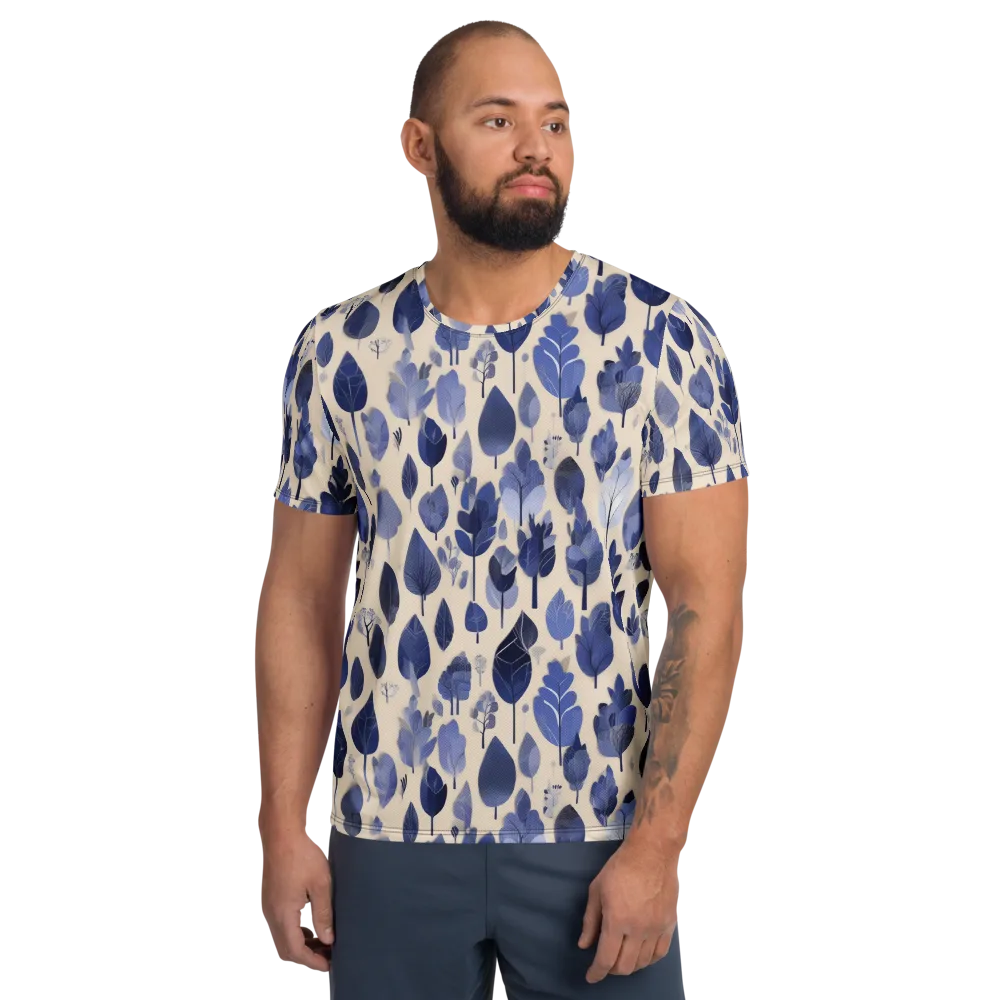 Moonlit Foliage on Men's Athletic T-Shirt — Front