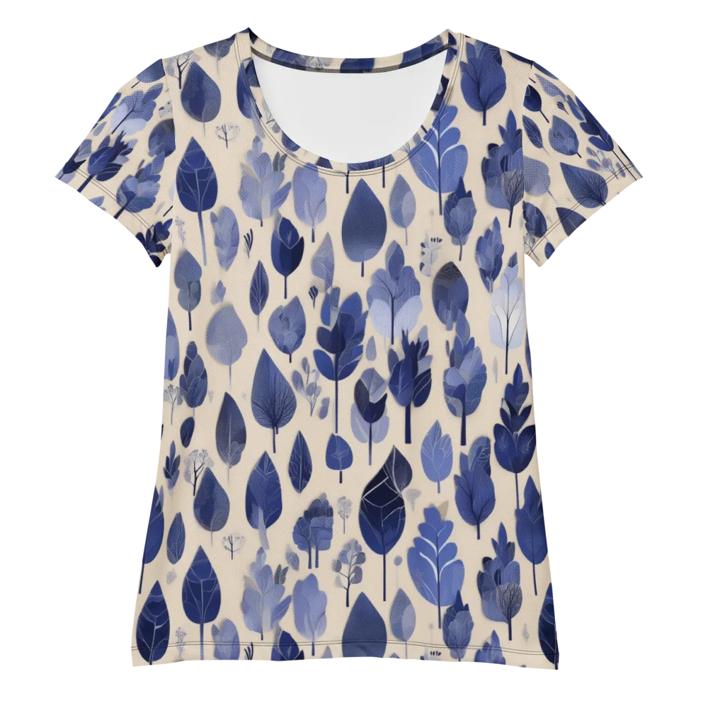 Moonlit Foliage on Women's Athletic T-Shirt — Front